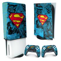 Capa Anti Poeira e Skin Compatível PS5 - Superman Comics