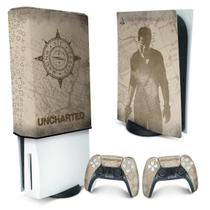 Capa Anti Poeira e Skin Compatível PS5 - Uncharted - Pop Arte Skins