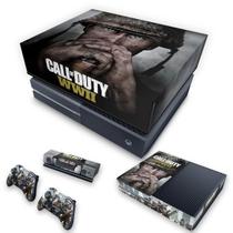 Capa Anti Poeira e Skin Compatível Xbox One Fat - Call Of Duty Ww2