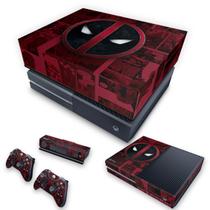 Capa Anti Poeira e Skin Compatível Xbox One Fat - Deadpool Comics