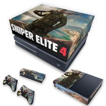 Capa Anti Poeira e Skin Compatível Xbox One Fat - Sniper Elite 4