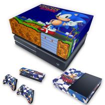 Capa Anti Poeira e Skin Compatível Xbox One Fat - Sonic The Hedgehog