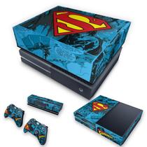 Capa Anti Poeira e Skin Compatível Xbox One Fat - Super Homem Superman Comics
