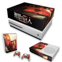 Capa Anti Poeira e Skin Compatível Xbox One S Slim - Attack On Titan B