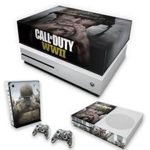 Capa Anti Poeira e Skin Compatível Xbox One S Slim - Call Of Duty Ww2