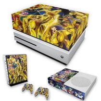 Capa Anti Poeira e Skin Compatível Xbox One S Slim - Cavaleiros Do Zodiaco