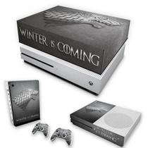 Capa Anti Poeira e Skin Compatível Xbox One S Slim - Game Of Thrones Stark