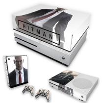 Capa Anti Poeira e Skin Compatível Xbox One S Slim - Hitman 2016