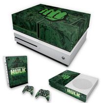 Capa Anti Poeira e Skin Compatível Xbox One S Slim - Hulk Comics - Pop Arte Skins