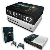 Capa Anti Poeira e Skin Compatível Xbox One S Slim - Injustice 2