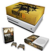 Capa Anti Poeira e Skin Compatível Xbox One S Slim - Resident Evil 7: Biohazard