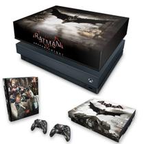 Capa Anti Poeira e Skin Compatível Xbox One X - Batman Arkham Knight