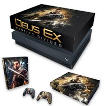 Capa Anti Poeira e Skin Compatível Xbox One X - Deus Ex: Mankind Divided