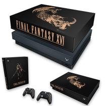 Capa Anti Poeira e Skin Compatível Xbox One X - Final Fantasy XVI Edition