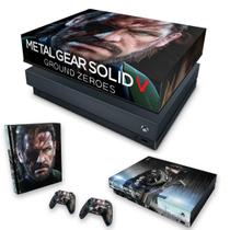 Capa Anti Poeira e Skin Compatível Xbox One X - Metal Gear Solid V