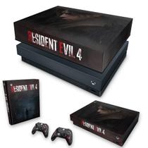 Capa Anti Poeira e Skin Compatível Xbox One X - Resident Evil 4 Remake