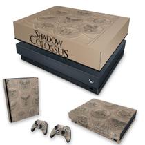 Capa Anti Poeira e Skin Compatível Xbox One X - Shadow Of The Colossus - Pop Arte Skins