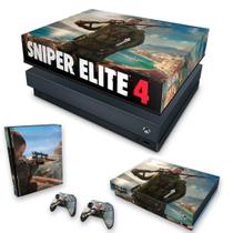 Capa Anti Poeira e Skin Compatível Xbox One X - Sniper Elite 4