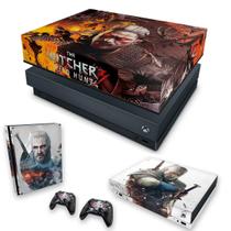 Capa Anti Poeira e Skin Compatível Xbox One X - The Witcher 3 B