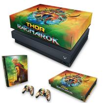 Capa Anti Poeira e Skin Compatível Xbox One X - Thor Ragnarok