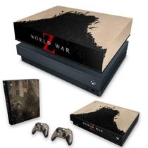 Capa Anti Poeira e Skin Compatível Xbox One X - World War Z