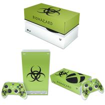 Capa Anti Poeira e Skin Compatível Xbox Series S - Biohazard Radioativo