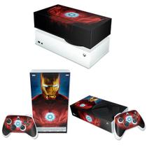 Capa Anti Poeira e Skin Compatível Xbox Series S - Iron Man Homem De Ferro - Pop Arte Skins