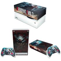 Capa Anti Poeira e Skin Compatível Xbox Series S - Resident Evil 2 Remake