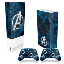 Capa Anti Poeira e Skin Compatível Xbox Series S Vertical - Avengers Vingadores Comics