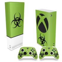 Capa Anti Poeira e Skin Compatível Xbox Series S Vertical - Biohazard Radioativo