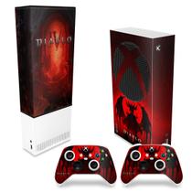 Capa Anti Poeira e Skin Compatível Xbox Series S Vertical - Diablo IV 4
