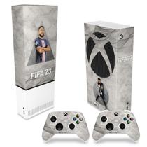 Capa Anti Poeira e Skin Compatível Xbox Series S Vertical - FIFA 23 - Pop Arte Skins