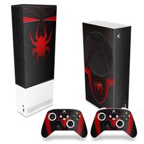 Capa Anti Poeira e Skin Compatível Xbox Series S Vertical - Spider-Man Miles Morales