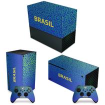 Capa Anti Poeira e Skin Compatível Xbox Series X Horizontal - Brasil