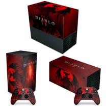 Capa Anti Poeira e Skin Compatível Xbox Series X Horizontal - Diablo IV 4