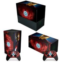 Capa Anti Poeira e Skin Compatível Xbox Series X Horizontal - Iron Man Homem De Ferro