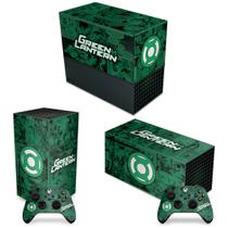 Capa Anti Poeira e Skin Compatível Xbox Series X Horizontal - Lanterna Verde Comics