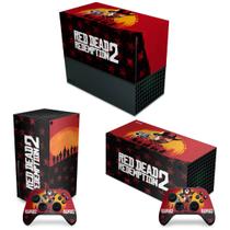Capa Anti Poeira e Skin Compatível Xbox Series X Horizontal - Red Dead Redemption 2