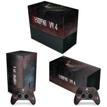 Capa Anti Poeira e Skin Compatível Xbox Series X Horizontal - Resident Evil 4 Remake