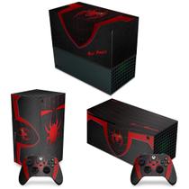 Capa Anti Poeira e Skin Compatível Xbox Series X Horizontal - Spider-Man Miles Morales