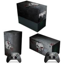 Capa Anti Poeira e Skin Compatível Xbox Series X Horizontal - The Punisher Justiceiro
