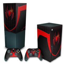 Capa Anti Poeira e Skin Compatível Xbox Series X - Spider-Man Miles Morales