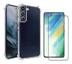 Capa Anti Queda e Pelicula Frontal Ceramica Galaxy S22 Normal 6.2