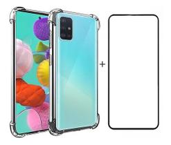 Capa Anti Queda Para Galaxy A51 + Pelicula 3d Vidro