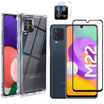 Capa Anti Queda + Pelicula 3D + Camera p Samsung Galaxy M22