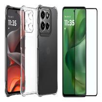 Capa Anti Queda + Película de Vidro 3D Para Motorola G17
