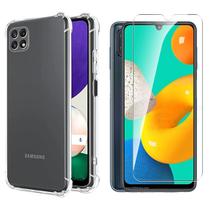 Capa Anti Queda + Pl Vidro P Samsung Galaxy M32 Prot Camera