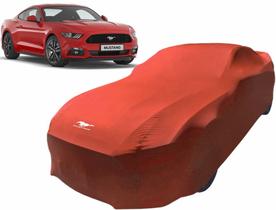 Capa Anti-risco Para Cobrir Ford Mustang Cor Vermelha