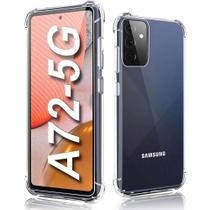 Capa Anti Shock Case Transparente Samsung Galaxy A72 5G Com Bordas - JACKMAX