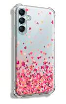 Capa Anti Shock Chuva de Coração Para Samsung Galaxy M55 Capa Anti Shock Chuva de Coração Para Samsung Galaxy M55